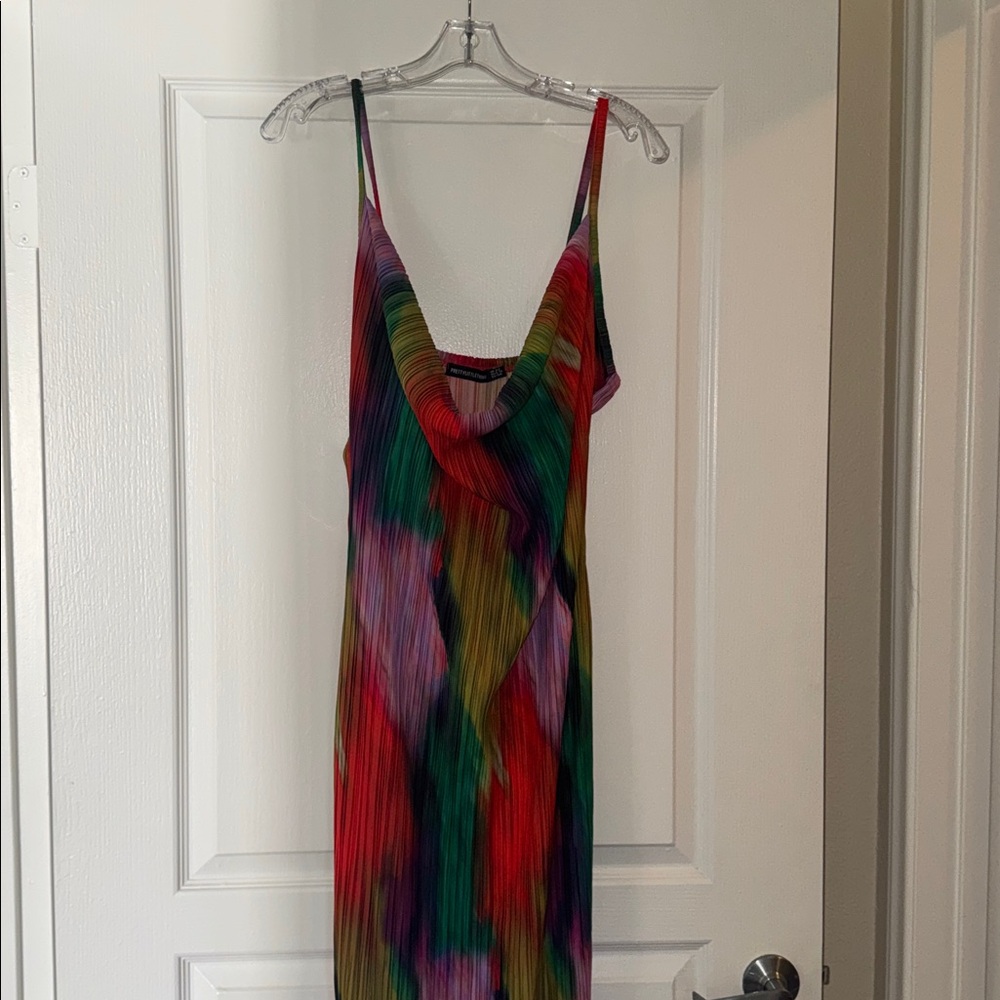 PrettyLittleThing Multicolor Maxi Dress - Picture 2 of 3